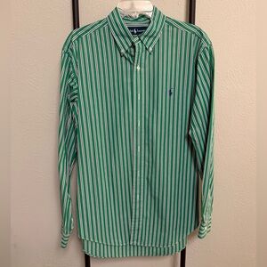 Ralph Lauren Classic Fit Men's Size (L) Premium Quality Wear Dress Shirt Striped